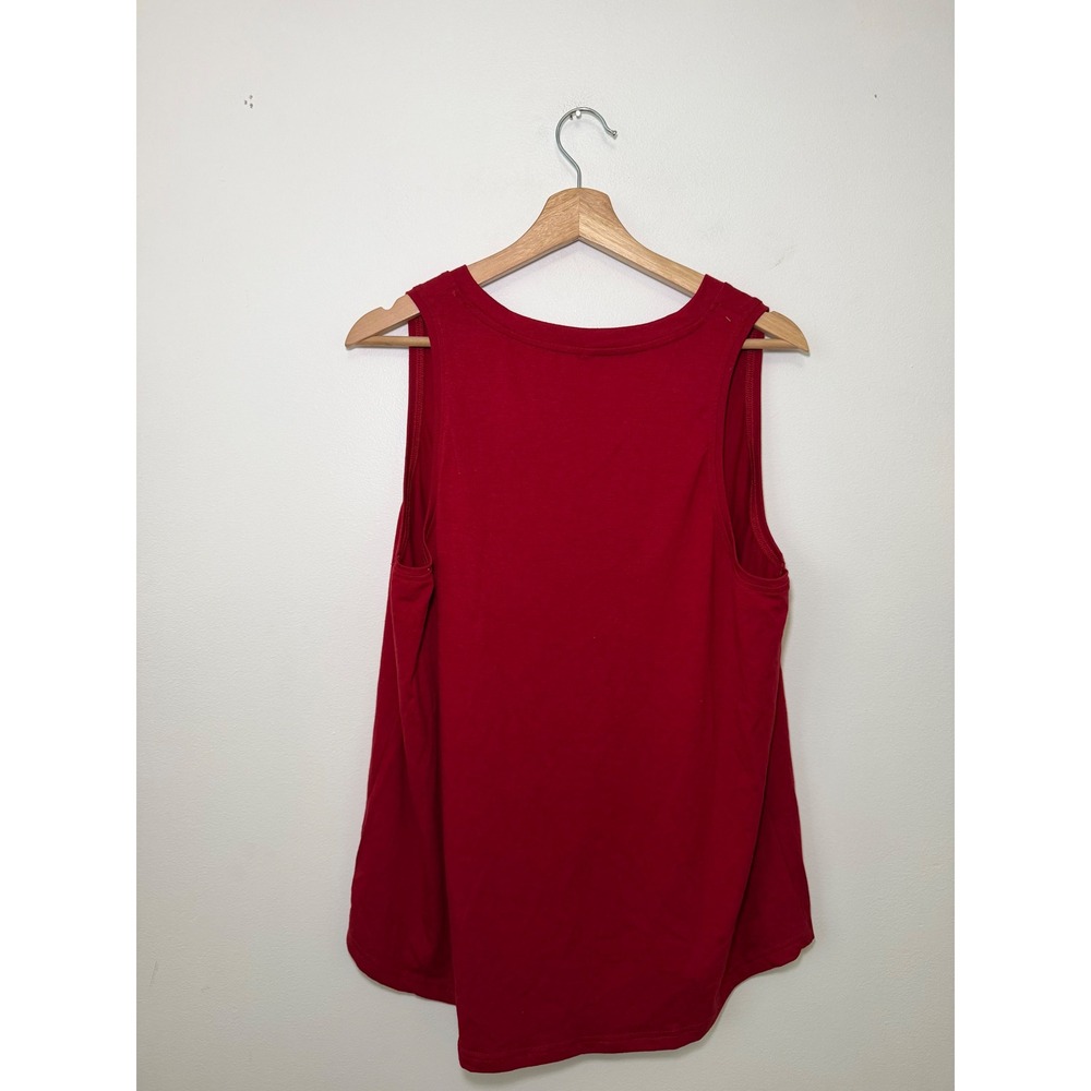 Women's Basic V-Neck Tank Top – Red – Women's XXL – NWOT - Picture 3 of 3